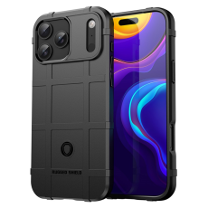 A-One Brand - iPhone 17 Pro Max Mobilskal Grid Design Soft TPU - Svart