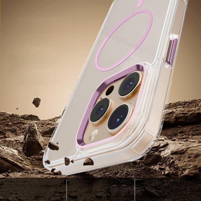 OEM - iPhone 13 Mobilskal MagSafe Clear Thin - Rosa