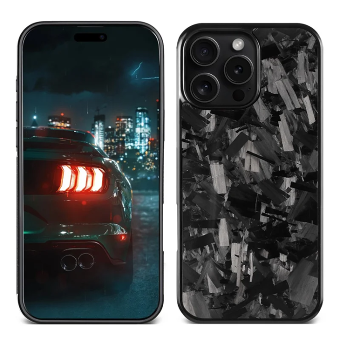 A-One Brand - iPhone 16 Pro Mobilskal MagSafe Aramid Fiber Large Texture - Svart