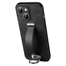 SULADA - SULADA Mobilskal till iPhone 14 Plus Crazy Horse PU L&auml;der Svart