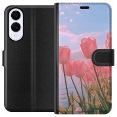 iSecrets - Pl&aring;nboksfodral till Samsung Galaxy S25 Edge med Rosa Tulpaner