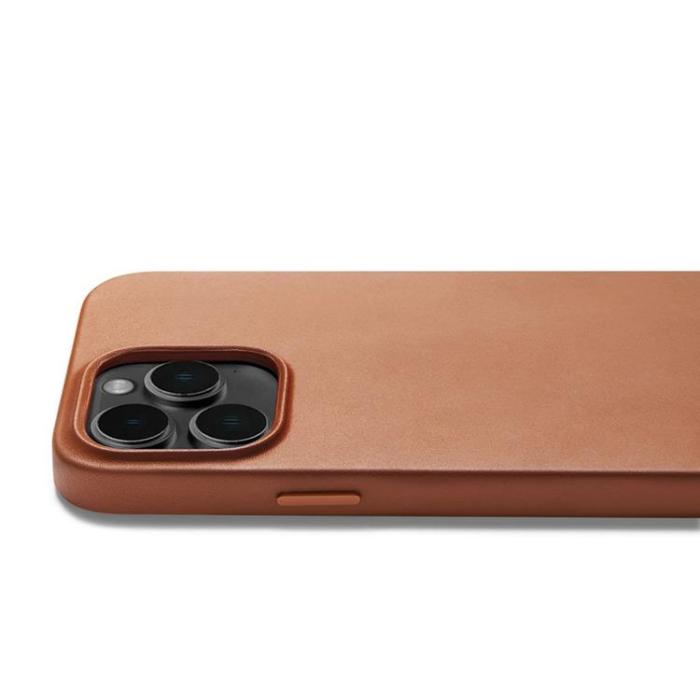 Mujjo - Mujjo iPhone 14 Pro Max Skal Magsafe Full Läder - Tan