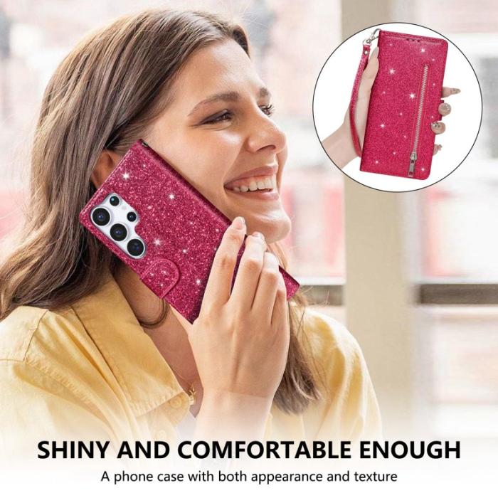 OEM - Mobilfodral för Samsung Galaxy S26 Ultra Kickstand Konstläder - Rosa