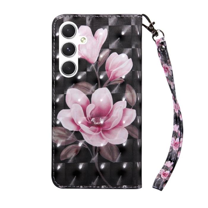 OEM - Mobilfodral för Samsung Galaxy S26 Plus Ställmönster Konstläder - Rosa