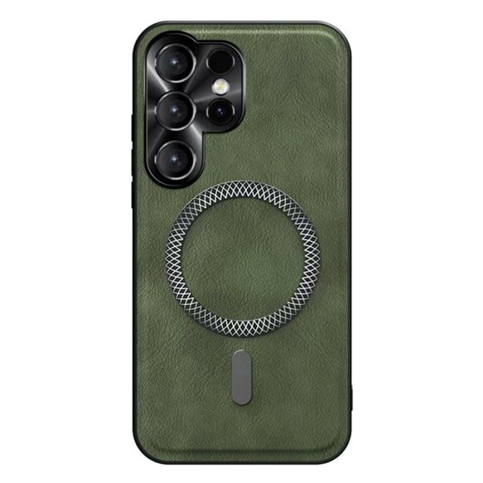 OEM - Mobilskal för Samsung Galaxy S26 Ultra PU + TPU - Grön