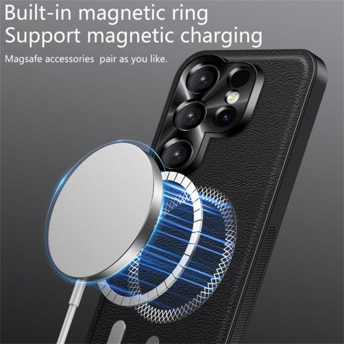 OEM - Mobilskal för Samsung Galaxy S26 Ultra PU + TPU - Grön