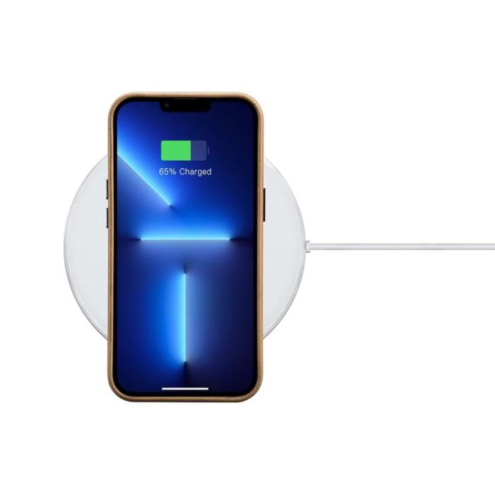 ICARER - iCarer iPhone 14 Pro Max Skal Magsafe Äkta Läder Oil Wax - Khaki