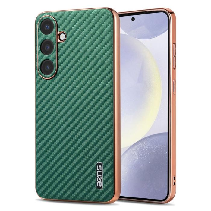 AZNS - AZNS Mobilskal för Samsung Galaxy S26 Karbonfiber PU + TPU - Grön