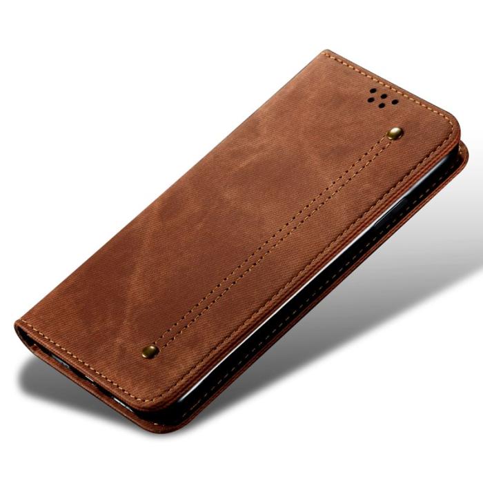 OEM - Mobilskal för Samsung Galaxy S26 Plus Konstläder Ställ - Kaffe