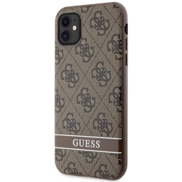 Guess - Guess iPhone 11/XR Mobilskal Stripe - Brun