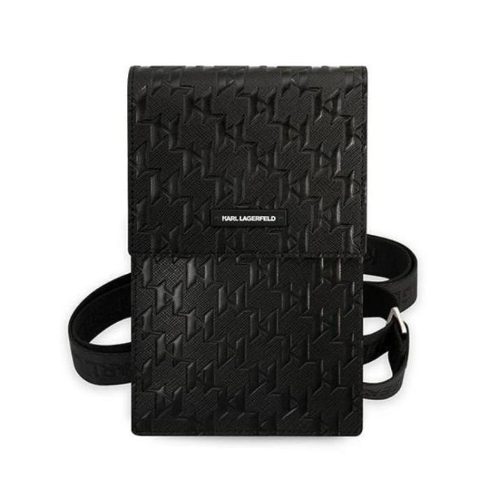 KARL LAGERFELD - Karl Lagerfeld Halsbandsfodral Monogram Plate - Svart