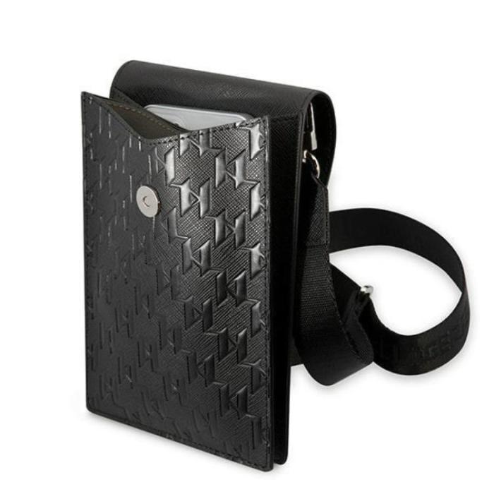 KARL LAGERFELD - Karl Lagerfeld Halsbandsfodral Monogram Plate - Svart