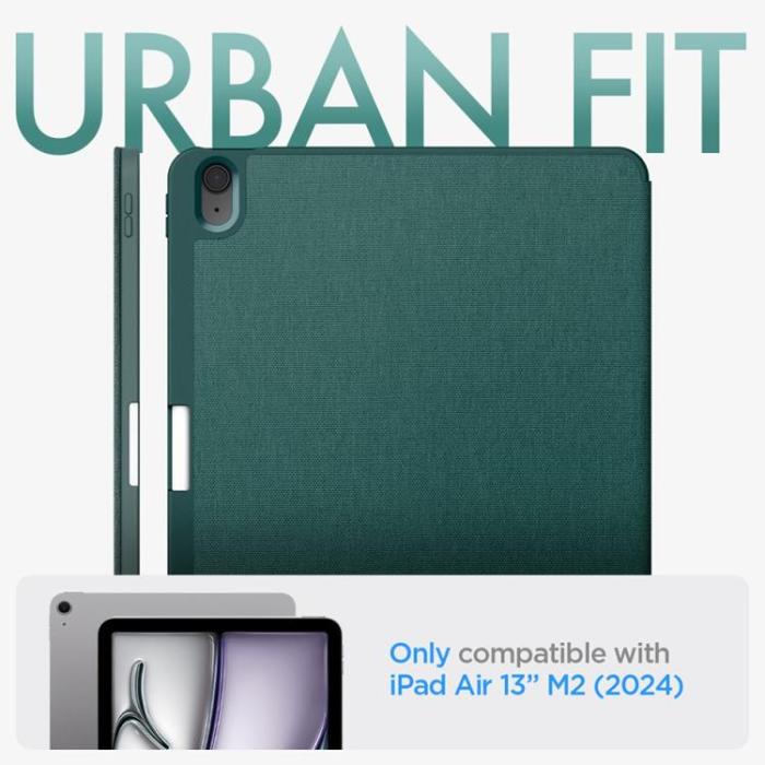 UTGATT - Spigen iPad Air 13 (2024) Fodral Urban Fit - Midnattsgrön