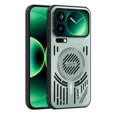 ABEEL - ABEEL Mobilskal till Xiaomi 17 Pro Max MagSafe TPU PC Aluminium Ljusgr&ouml;n