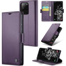 Caseme - CASEME 023 Series Samsung Galaxy S20 Ultra Pl&aring;nboksfodral Konstl&auml;der Lila