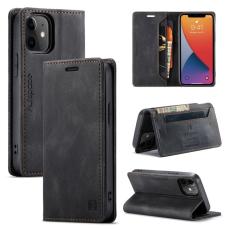 AUTSPACE - AUTSPACE A01 Mobilskal till iPhone 12 mini KonstL&auml;der - Svart