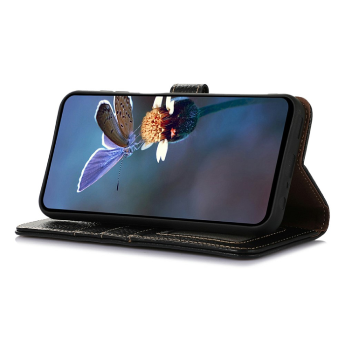 A-One Brand - OnePlus 15 5G Plånboksfodral Äkta Läder RFID Blocking