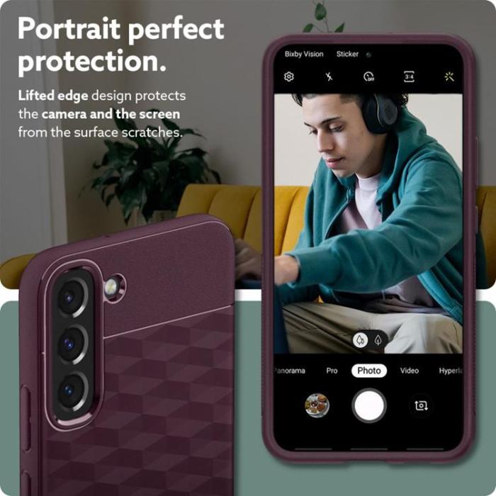 UTGATT1 - Caseology Parallax Skal Galaxy S22 - Burgundy