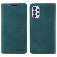 BETOPNICE - BETOPNICE 003 Pl&aring;nboksfodral f&ouml;r Samsung Galaxy A32 5G - Konstl&auml;der - Gr&ouml;n