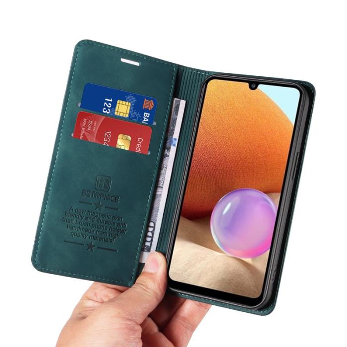 BETOPNICE - BETOPNICE 003 Plånboksfodral för Samsung Galaxy A32 5G - Konstläder - Grön