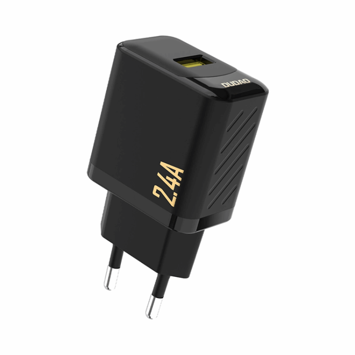 Dudao - Dudao Väggladdare A23 2.4A USB-A - Svart