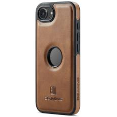 DG.MING - DG.MING iPhone 16e Fodral Anti-Drop Konstl&auml;der PC + TPU - Brun