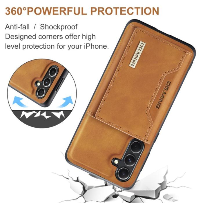 DG.MING - DG.MING Konstläder Plånboksfodral för Samsung Galaxy A16 5G - Brun