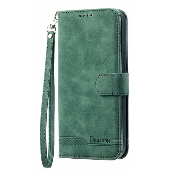 DIERFENG - DIERFENG DF-03 Plånboksfodral i Konstläder - Grön för Xiaomi 12T 5G