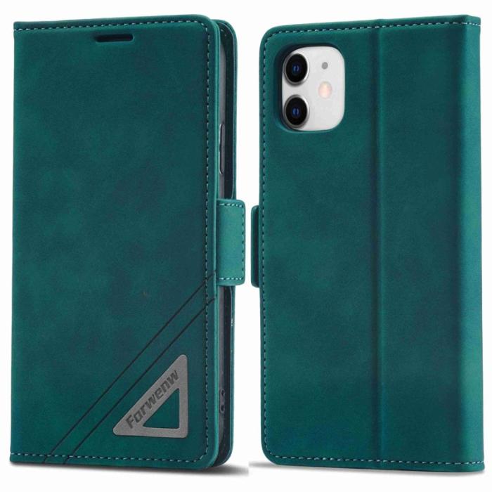 FORWENW - FORWENW F3-Series iPhone 11 Plånboksfodral Konstläder - Cyan