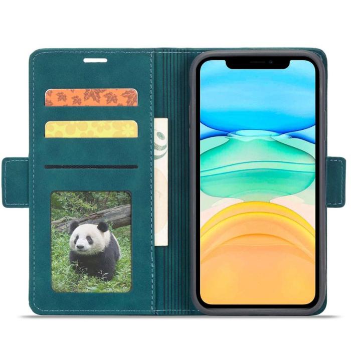 FORWENW - FORWENW F3-Series iPhone 11 Plånboksfodral Konstläder - Cyan