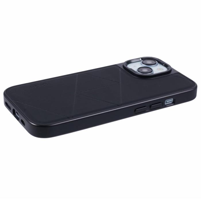 X-Level - X-LEVEL Mobilskal till iPhone 14/13 Läder+PC+TPU Geometrisk Mönster Svart