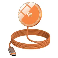 A-One Brand - Qi2 MagSafe Tr&aring;dl&ouml;s Laddare iPhone 25W Snabbladdningsplatta Q12 - Orange