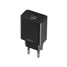 Maxlife - Maxlife V&auml;ggladdare 1xUSB-A 3A MXTC-11 - Svart