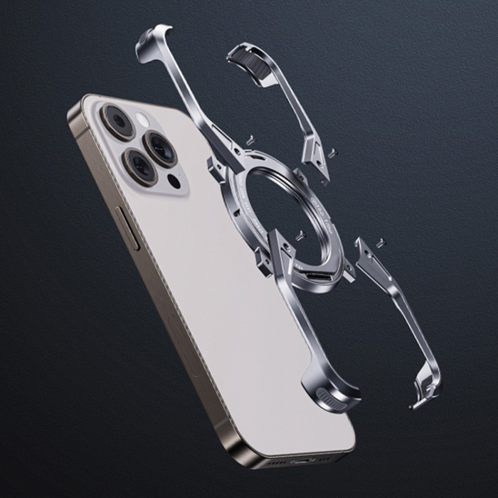 A-One Brand - iPhone 16 Pro Mobilskal Bumper Frameless Kickstand