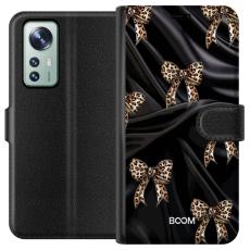 iSecrets - Pl&aring;nboksfodral till Xiaomi 12 med Leopard Bow