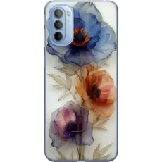 Gustaf - Mobilskal till Motorola Moto G31 med Silkesblommor