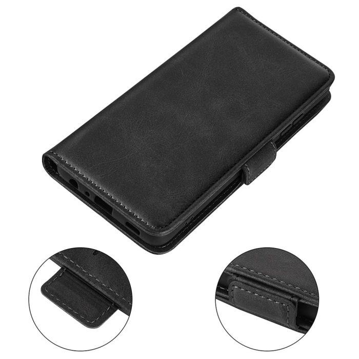 Taltech - iPhone 15 Pro Max Plånboksfodral Omvirat - Svart