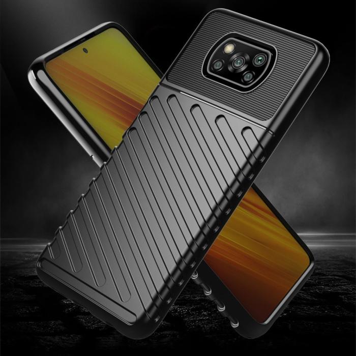 UTGATT5 - Thunder Flexible Skal Xiaomi Poco X3 / X3 Pro / X3 NFC - Grön