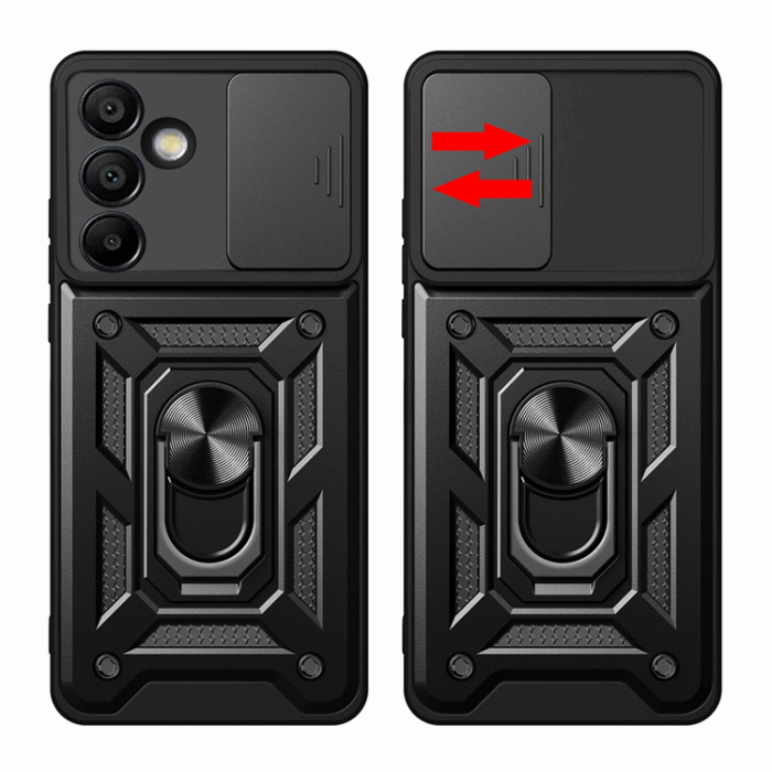 OEM - Galaxy S24 FE Mobilskal Hybrid Armor Camshield - Blå
