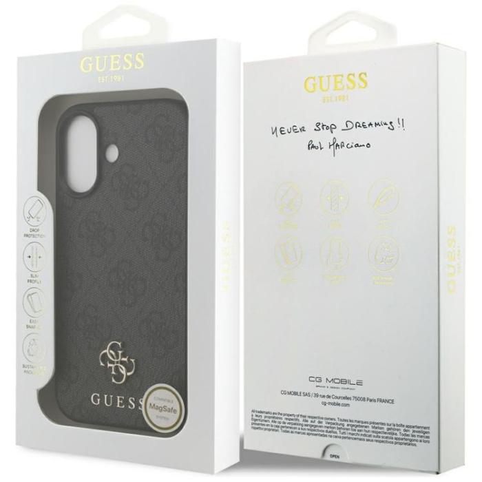 Guess - Guess iPhone 17 Mobilskal MagSafe 4G Small Classic Logo - Svart