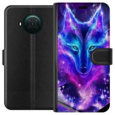 iSecrets - Plånboksfodral till Nokia X20 med Neon Varg