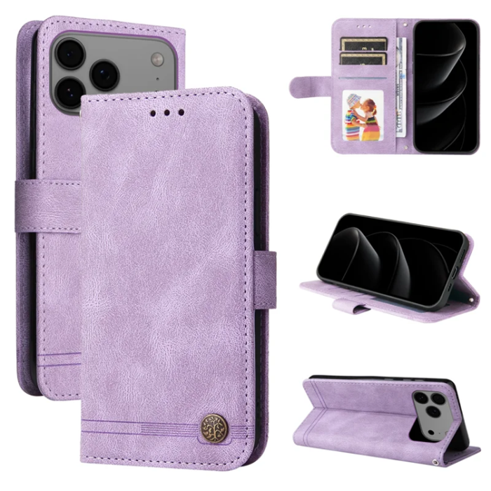 A-One Brand - iPhone 17 Pro Max Plånboksfodral Skin Touch med Rem