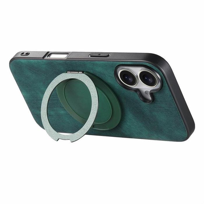 A-One Brand - iPhone 17 Mobilskal Rotating Kickstand - Grön