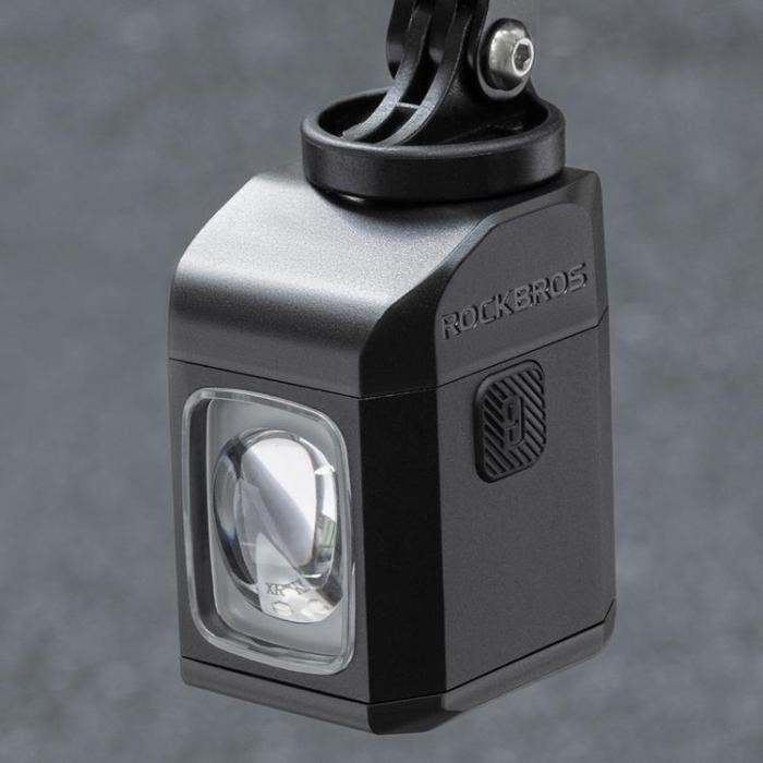 Rockbros - Rockbros Cykellampa 4000mAh 1600lm Framladdningsbar M8 - Svart