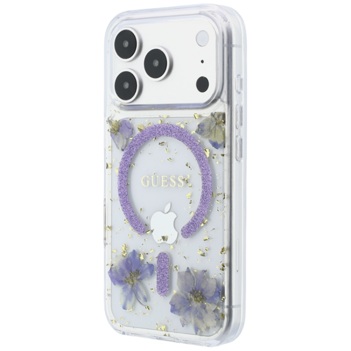 Guess - Guess Mobilskal För iPhone 18 Pro Max/17 Pro Max Magsafe Resin Flowers
