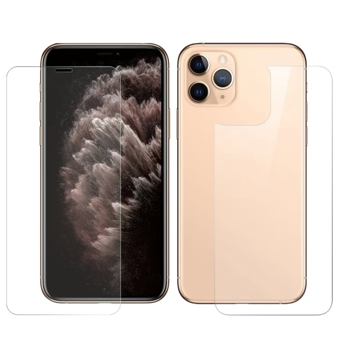 Boom of Sweden - BOOM 3in1 iPhone 11 Pro Fram Härdat glas + Bak Härdat glas + Kameralinsskydd