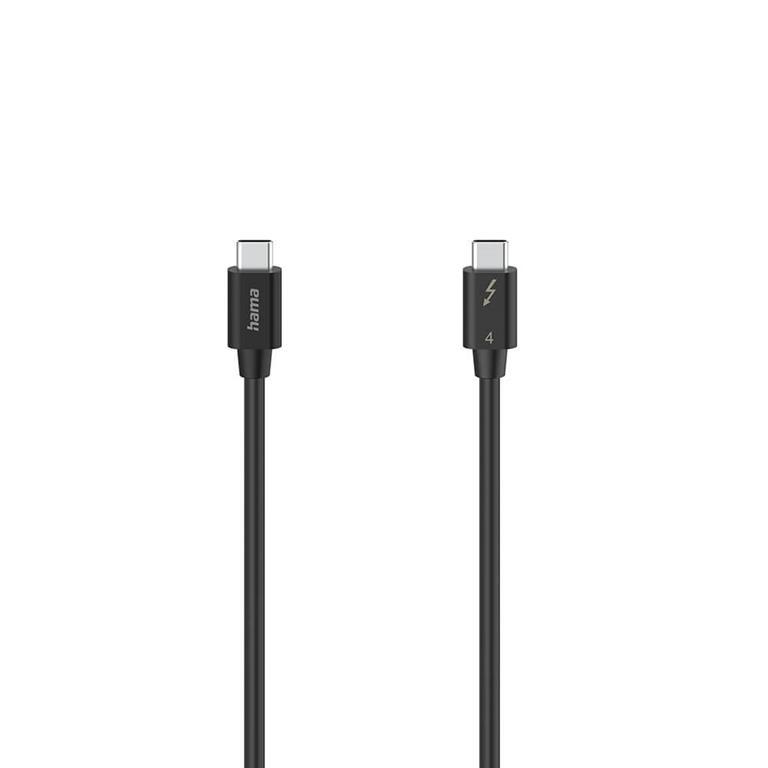 Hama USB-C till USB-A kabel Thunderbolt-4 40 Gbit/s 0.8m | 3541 | AlltMobil