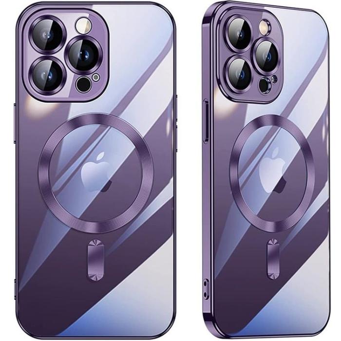 A-One Brand - iPhone 15 Pro Mobilskal Magsafe Electroplating - Silver