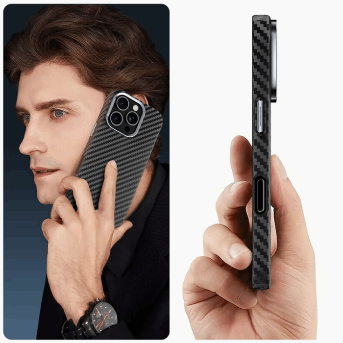Tech-Protect - Tech-Protect iPhone 16 Pro Max Mobilskal Magsafe Ion Carbon - Svart