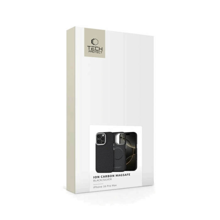 Tech-Protect - Tech-Protect iPhone 16 Pro Max Mobilskal Magsafe Ion Carbon - Svart